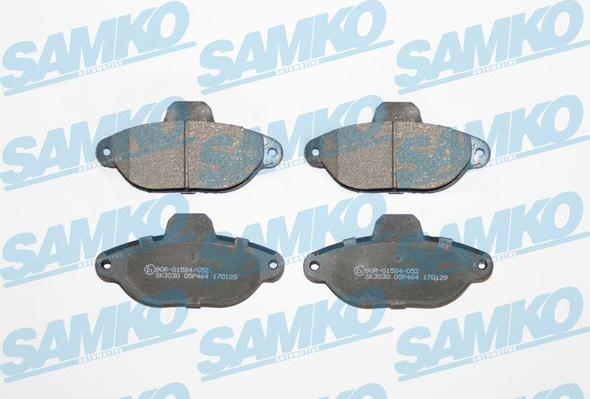 Samko 5SP464 - Brake Pad Set, disc brake autospares.lv