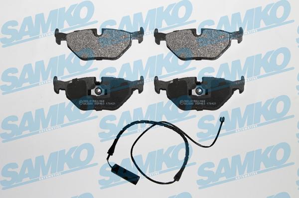 Samko 5SP463A - Brake Pad Set, disc brake autospares.lv