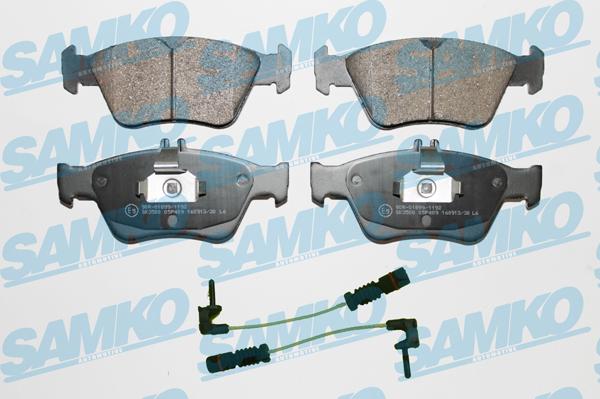 Samko 5SP409A - Brake Pad Set, disc brake autospares.lv