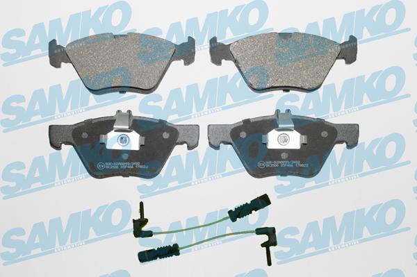 Samko 5SP406A - Brake Pad Set, disc brake autospares.lv