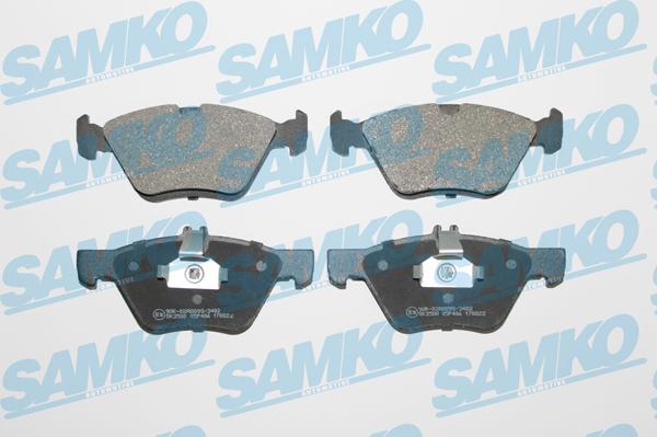 Samko 5SP406 - Brake Pad Set, disc brake autospares.lv