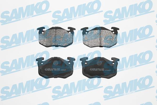 Samko 5SP484 - Brake Pad Set, disc brake autospares.lv