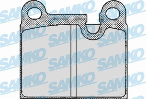 Samko 5SP432 - Brake Pad Set, disc brake autospares.lv