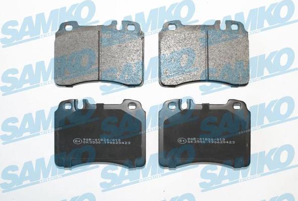 Samko 5SP423 - Brake Pad Set, disc brake autospares.lv