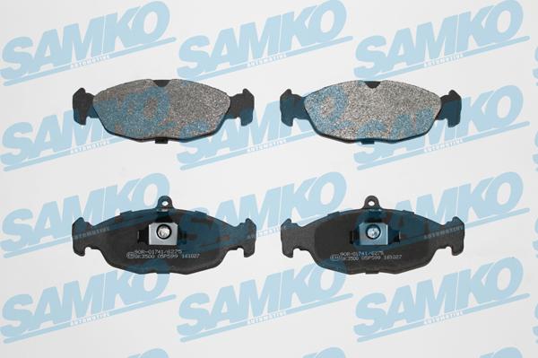 Samko 5SP599 - Brake Pad Set, disc brake autospares.lv