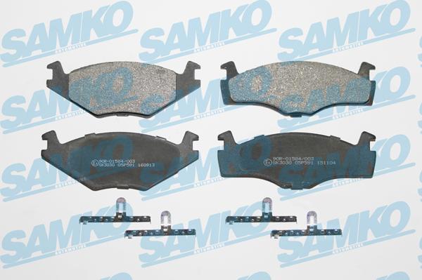 Samko 5SP591 - Brake Pad Set, disc brake autospares.lv