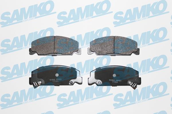 Samko 5SP551 - Brake Pad Set, disc brake autospares.lv