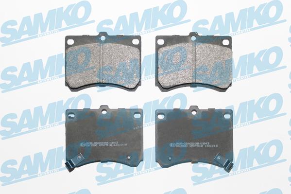 Samko 5SP510 - Brake Pad Set, disc brake autospares.lv