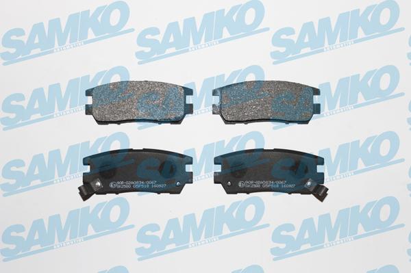 Samko 5SP518 - Brake Pad Set, disc brake autospares.lv