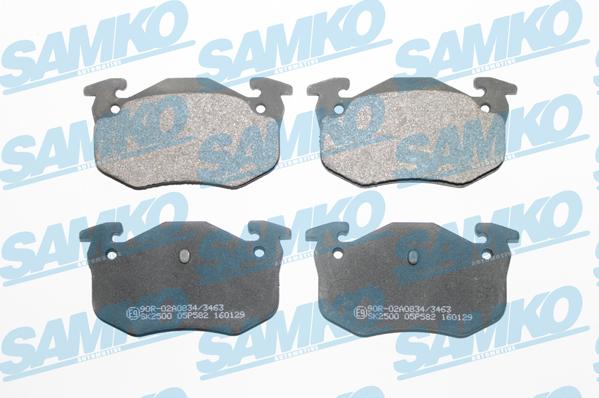 Samko 5SP582 - Brake Pad Set, disc brake autospares.lv