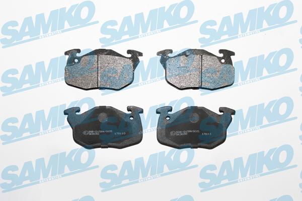 Samko 5SP642 - Brake Pad Set, disc brake autospares.lv