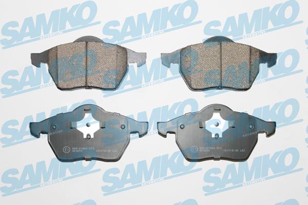 Samko 5SP639 - Brake Pad Set, disc brake autospares.lv