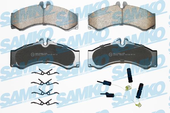 Samko 5SP633A - Brake Pad Set, disc brake autospares.lv