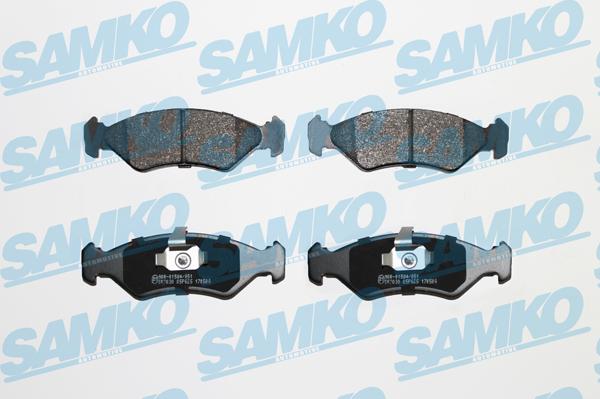 Samko 5SP625 - Brake Pad Set, disc brake autospares.lv