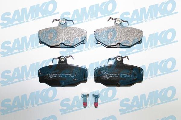 Samko 5SP677 - Brake Pad Set, disc brake autospares.lv