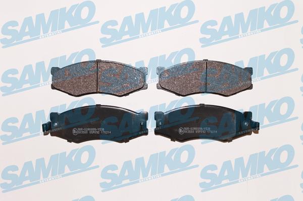 Samko 5SP092 - Brake Pad Set, disc brake autospares.lv