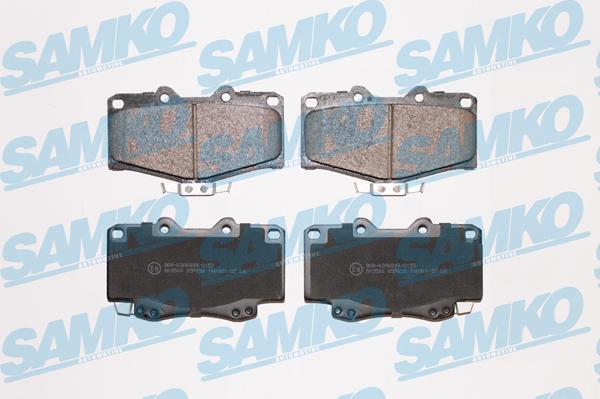 Samko 5SP058 - Brake Pad Set, disc brake autospares.lv