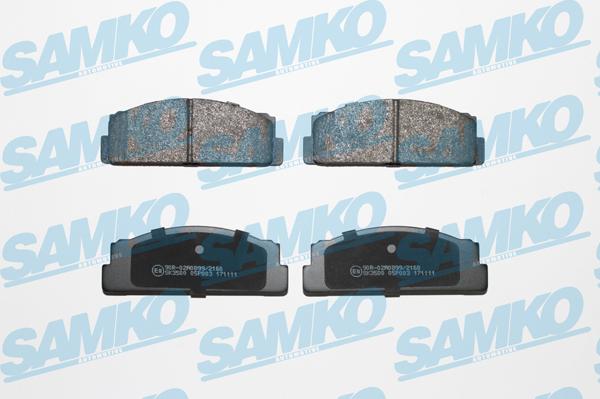 Samko 5SP003 - Brake Pad Set, disc brake autospares.lv