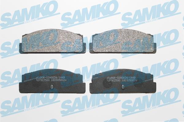Samko 5SP002 - Brake Pad Set, disc brake autospares.lv