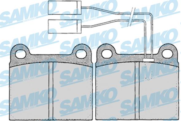 Samko 5SP023 - Brake Pad Set, disc brake autospares.lv