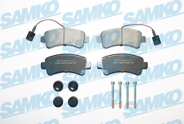 Samko 5SP1994 - Brake Pad Set, disc brake autospares.lv