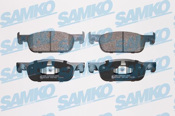 Samko 5SP1963 - Brake Pad Set, disc brake autospares.lv