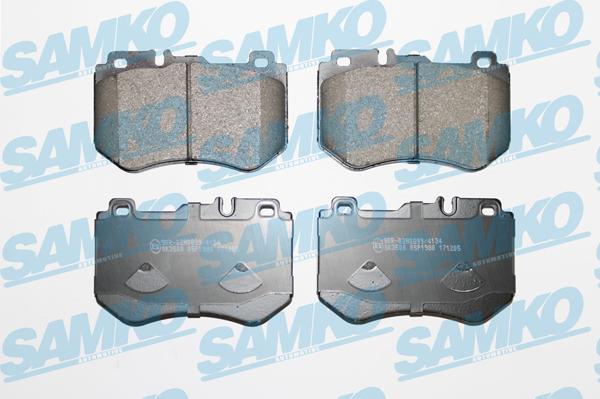 Samko 5SP1980 - Brake Pad Set, disc brake autospares.lv
