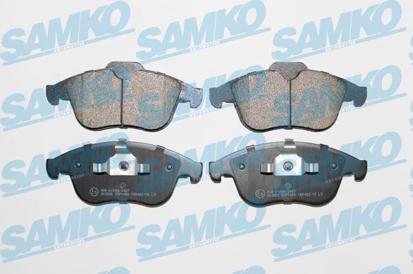 Samko 5SP1466 - Brake Pad Set, disc brake autospares.lv