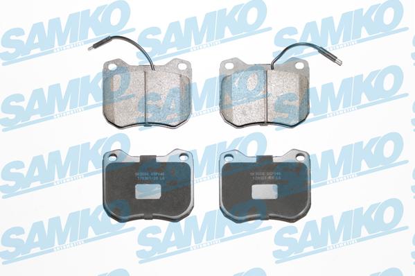 Samko 5SP146 - Brake Pad Set, disc brake autospares.lv