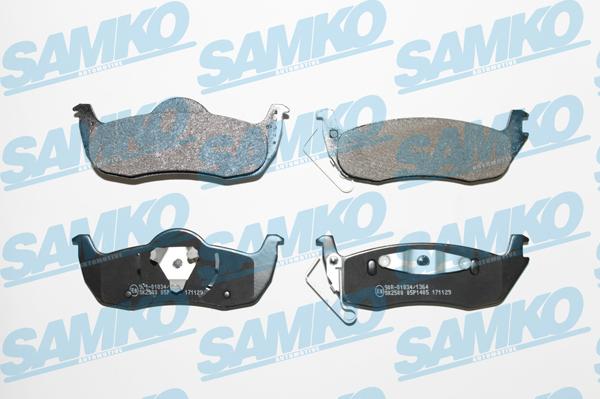 Samko 5SP1405 - Brake Pad Set, disc brake autospares.lv