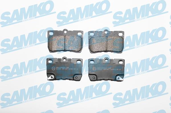 Samko 5SP1407 - Brake Pad Set, disc brake autospares.lv