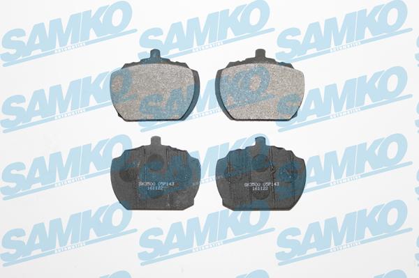 Samko 5SP143 - Brake Pad Set, disc brake autospares.lv