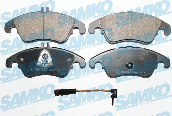 Samko 5SP1421A - Brake Pad Set, disc brake autospares.lv