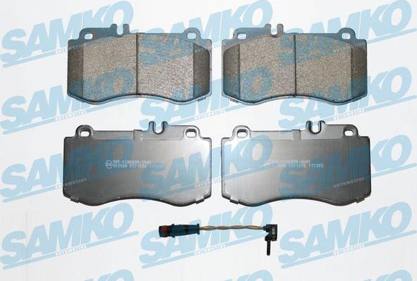Samko 5SP1592A - Brake Pad Set, disc brake autospares.lv