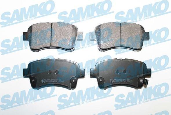 Samko 5SP1541 - Brake Pad Set, disc brake autospares.lv