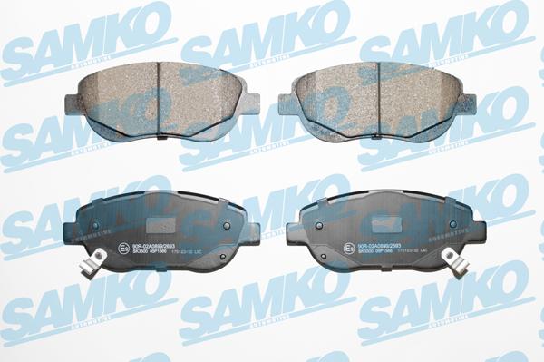 Samko 5SP1566 - Brake Pad Set, disc brake autospares.lv