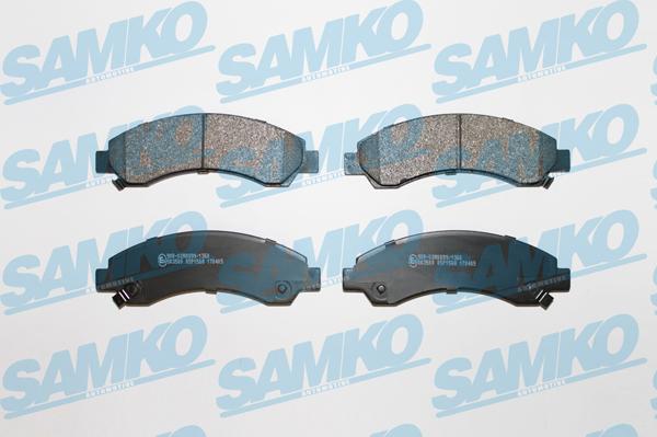 Samko 5SP1568 - Brake Pad Set, disc brake autospares.lv