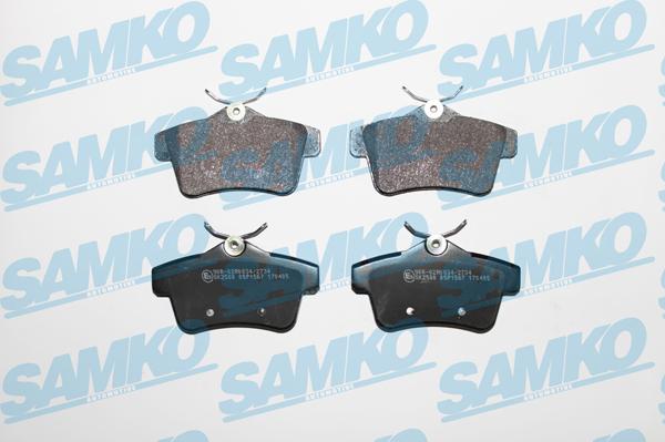 Samko 5SP1567 - Brake Pad Set, disc brake autospares.lv