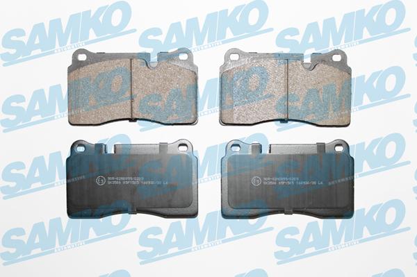 Samko 5SP1505 - Brake Pad Set, disc brake autospares.lv