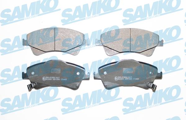 Samko 5SP1589 - Brake Pad Set, disc brake autospares.lv