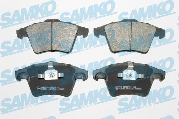 Samko 5SP1526 - Brake Pad Set, disc brake autospares.lv