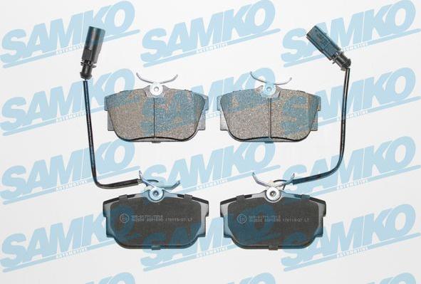 Samko 5SP1699 - Brake Pad Set, disc brake autospares.lv