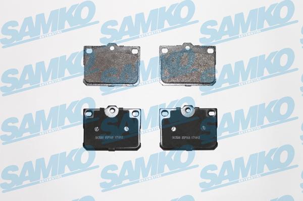 Samko 5SP169 - Brake Pad Set, disc brake autospares.lv