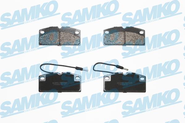 Samko 5SP1649 - Brake Pad Set, disc brake autospares.lv