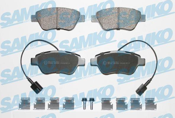 Samko 5SP1656K - Brake Pad Set, disc brake autospares.lv