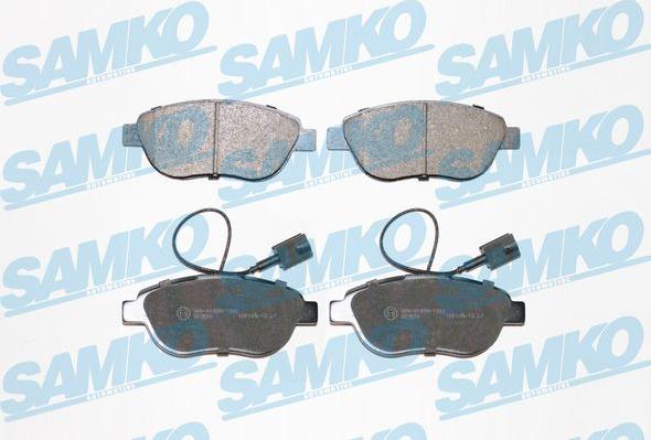 Samko 5SP1657 - Brake Pad Set, disc brake autospares.lv