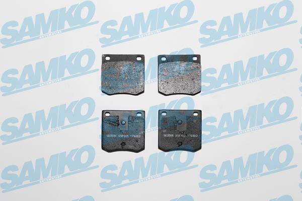 Samko 5SP165 - Brake Pad Set, disc brake autospares.lv