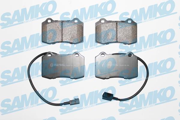 Samko 5SP1665 - Brake Pad Set, disc brake autospares.lv