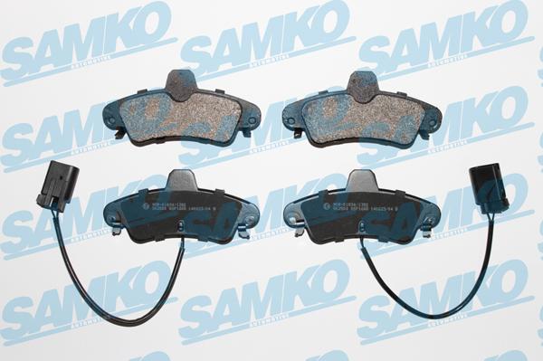 Samko 5SP1668 - Brake Pad Set, disc brake autospares.lv