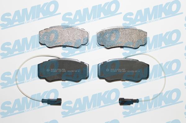 Samko 5SP1662 - Brake Pad Set, disc brake autospares.lv